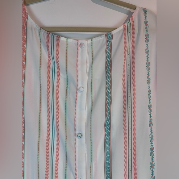 Torrid Plus Size 3 (3X/22-24) Striped Button-Back Blouse – Short Sleeve - Picture 11 of 13